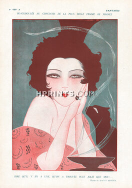 Maggy Monier 1920 La Plus Belle Femme de France, Black Cat, Art Deco