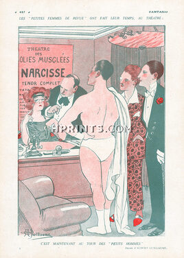 Albert Guillaume 1920 Muscular Man Casting, Physical culture