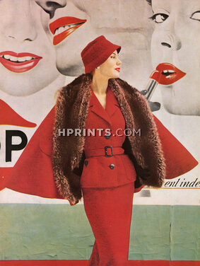 Jean Patou 1954 Cape, Fur, Photo Seeberger