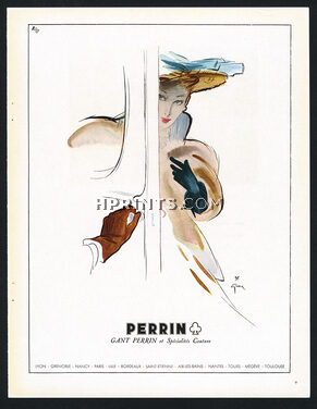 Perrin (Gloves) 1947 René Gruau