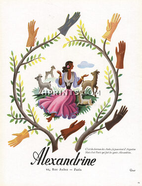 Alexandrine (Gloves) 1947 Argentina, Maurice Tranchant