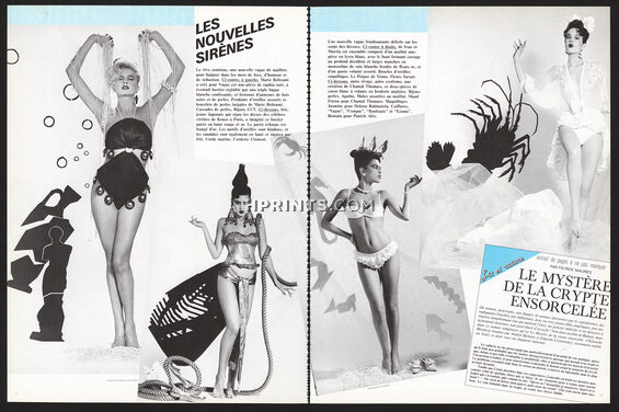 Les Nouvelles Sirènes, 1982 - Marie Beltrami, Irié, Ivan et Marzia, Chantal Thomass, Photos Simon Bocca Negra