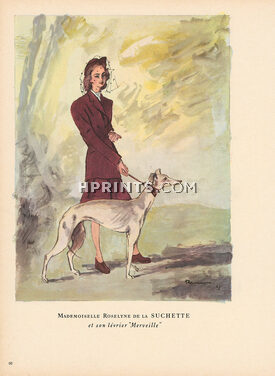 Pierre Mourgue 1947 Roselyne de la Suchette (Lévrier)
