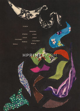 Tissus pour les beaux jours (2), 1947 - Lesur, Staron, Moreau, Colcombet, Bianchini Férier, Demachy