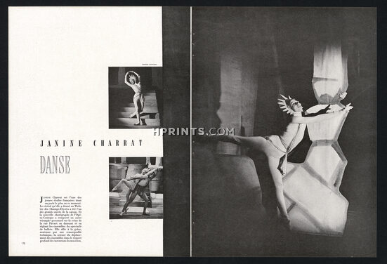 Janine Charrat — Danse 1947 Ballerina, Photo Lipnitzki