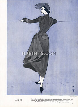 Christian Dior 1948 Ailée, René Gruau