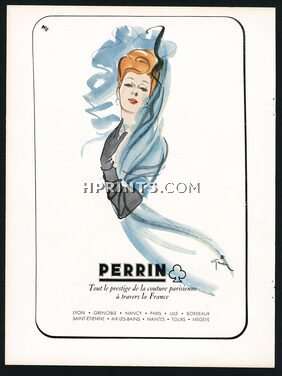 Perrin (Gloves) 1944 René Gruau