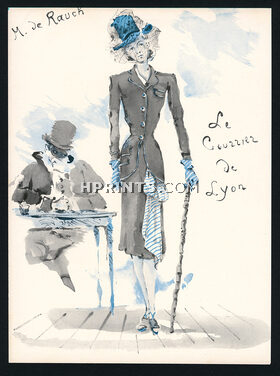 Madeleine de Rauch 1944 Ce soir on Joue... Le Courrier de Lyon, Christian Berard