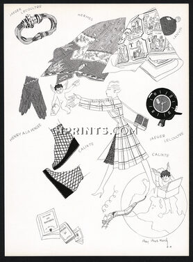 Hermes (Scarf) & Jaeger le Coultre 1944 Fashion Goods, Ray Bret koch