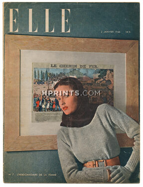 ELLE N°7 du 2 Janvier 1946 Peter Arno, Gaston Bonheur, Colette