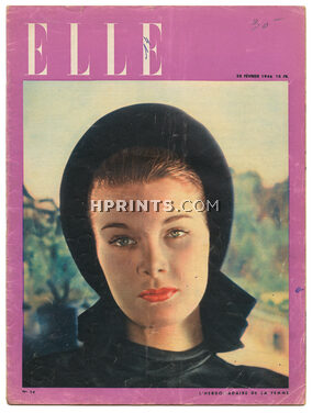 ELLE N°14 du 20 Février 1946 Madame Suzy Maud et Nano