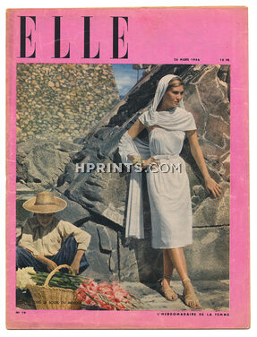 ELLE N°19 du 26 Mars 1946 Hermès Gloves, Berlin Cadavre Couture