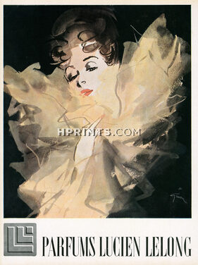 Lucien Lelong (Perfumes) 1944 René Gruau