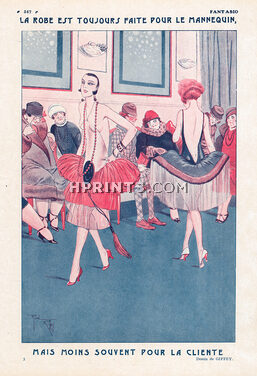 René Giffey 1926 Fashion Show, La Robe est Toujours Faite Pour le Mannequin