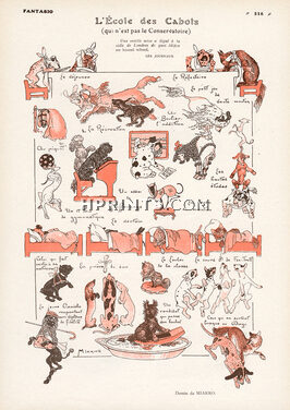 Miarko 1920 The School for Dogs, "L'École des Cabots", Teckel Dog