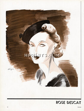 Rose Descat (Millinery) 1937 Leon Benigni