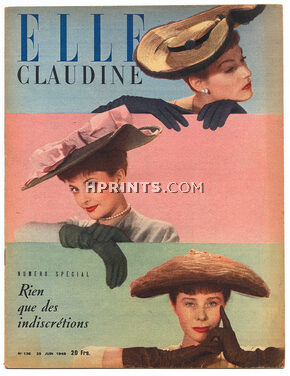 ELLE N°136 du 29 Juin 1948 Legroux Soeurs