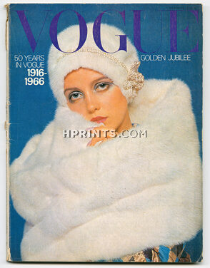 UK Vogue British Magazine 1966 October 15th, Golden Jubilee - 50 years in Vogue, Otto Lucas, David Bailey, Gabrielle Chanel, Cecil Beaton