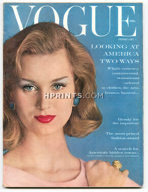 Vogue US 1960 February 1, Schatzberg, Gjon Mili, Irving Penn, Karen Radkai, René Bouché, McLaughlin