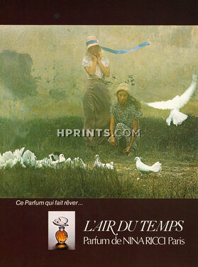 Nina Ricci (Perfumes) 1975 L'Air du Temps, Photo David Hamilton