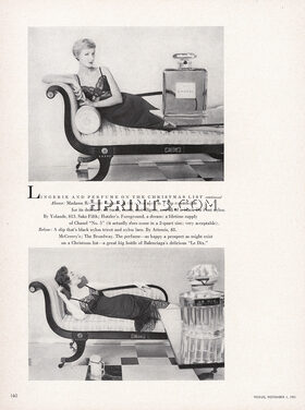 Numéro 5 (Chanel) 1953 Le Dix (Balenciaga), Photo Frances Mclaughlin
