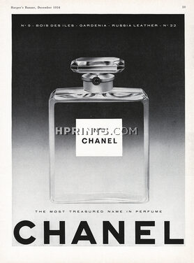 Chanel (Perfumes) 1956 Numéro 5 (version top & bottom texts, english)