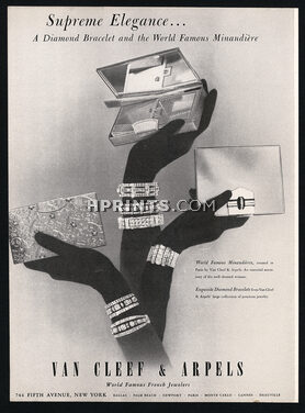Van Cleef & Arpels 1952 Diamond Bracelet, Minaudière, Supreme Elegance