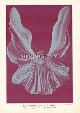 Miss Loïe Fuller 1912 Le Papillon de Nuit, Dancer