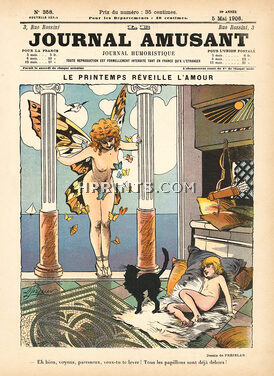 René Préjelan 1906 Le Printemps Réveille l'Amour, Butterflies