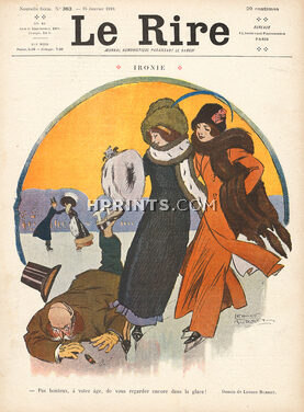 Léonce Burret 1910 Ice Skating