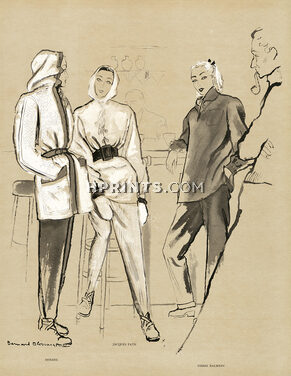 Hermès, Fath, Balmain (Sportswear) 1945 Winter Sports Fashion, Bernard Blossac