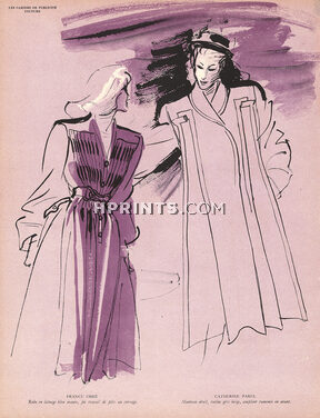 Gruau 1945 France Obré & Catherine Parel Fashion Illustration