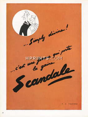 Scandale (Lingerie) 1945 Raymond de Lavererie