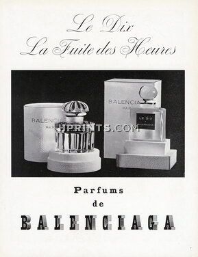 Balenciaga (Perfumes) 1948 Le Dix, La Fuite des Heures
