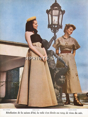 Robert Piguet, Jeanne Lafaurie 1948 Robes en toile, Photo Kitrosser