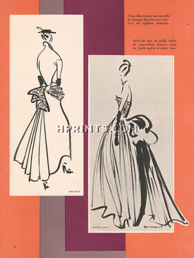 Nina Ricci, Jeanne Lanvin 1948 Caumont