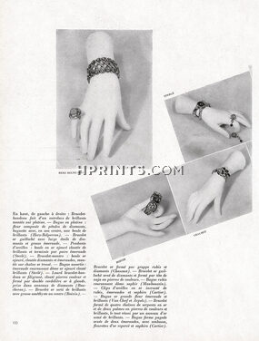 Le Style Oriental des Bijoux Nouveaux (p.2), 1948 - Herz-Belperron, Sterlé, Chaumet, René Boivin, back: Cartier, Photo Crespi