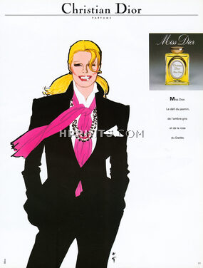 Christian Dior (Perfumes) 1981 Miss Dior, René Gruau