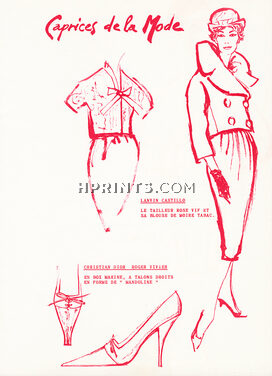 Christian Dior Roger Vivier 1958 Les Caprices de la Mode, Liz