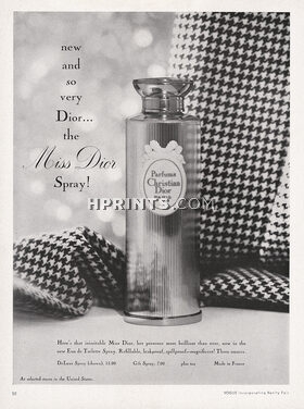 Christian Dior (Perfumes) 1961 Miss Dior Spray