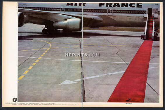 Charles Jourdan 1975 Air France, Photo Guy Bourdin