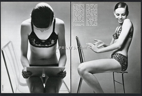Guy Bourdin 1972 Lingerie Emmanuelle Kahn, Vanity Fair, Fashion Photography