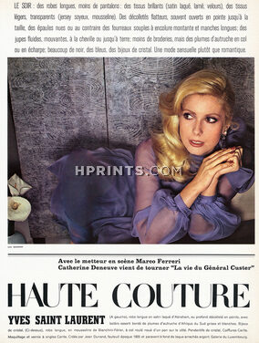 Yves Saint Laurent 1973 Catherine Deneuve, Photo Guy Bourdin