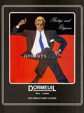 Dormeuil (Fabric) 1985 René Gruau