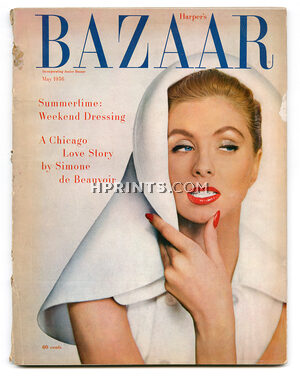 Harper's Bazaar May 1956 Cover Richard Avedon