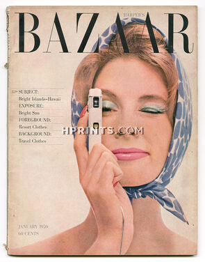 Harper's Bazaar January 1959 Minox Camera, Photo Richard Avedon