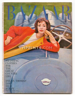 Harper's Bazaar August 1959 Cover by Derujinsky