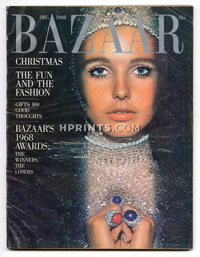 Harper's Bazaar December 1968 Cover by Hiro