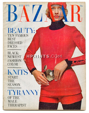 Harper's Bazaar July 1971 Cover by Hiro