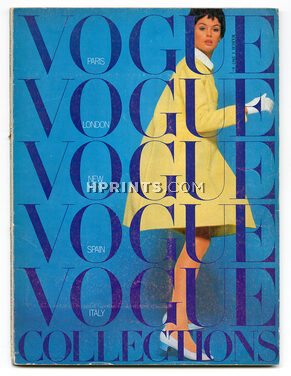 UK Vogue British Magazine 1967 March 1, Michael's yellow coat, David Bailey, Françoise Dorléac